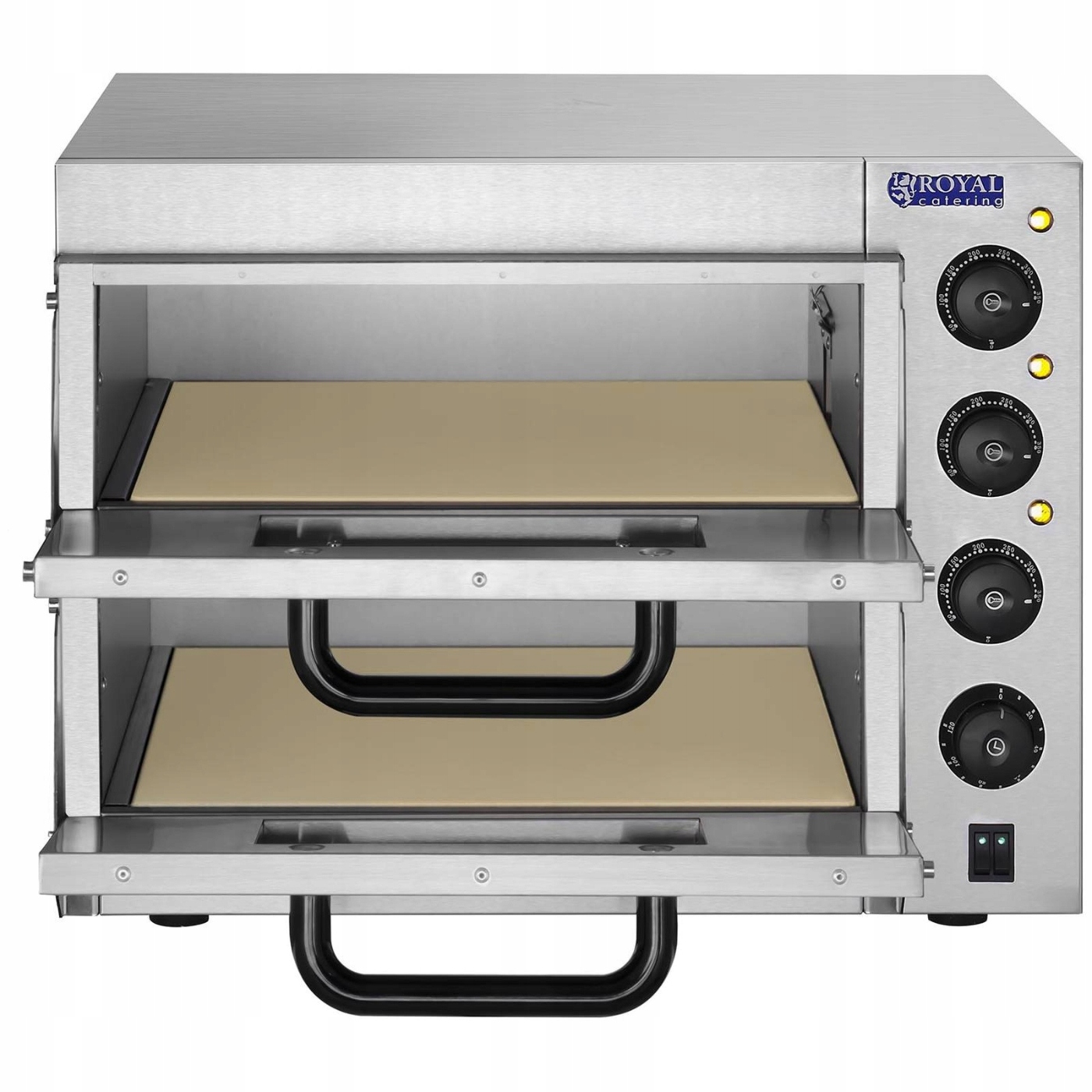 PIEC DO PIZZY DWUKOMOROWY ŚREDNICA PIZZY 40cm Marka Royal Catering