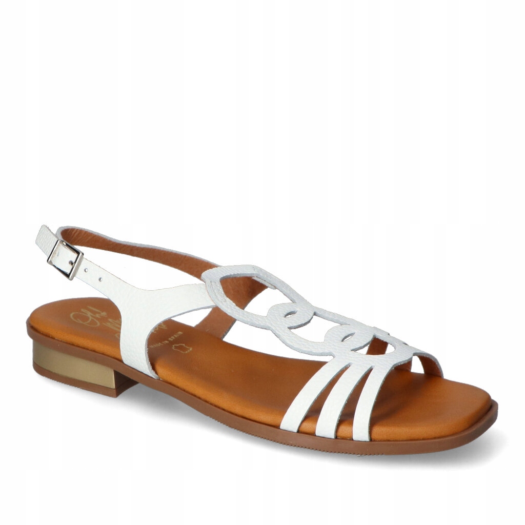 Dámské sandály Oh my Sandals Bílé Lico Kožené 36