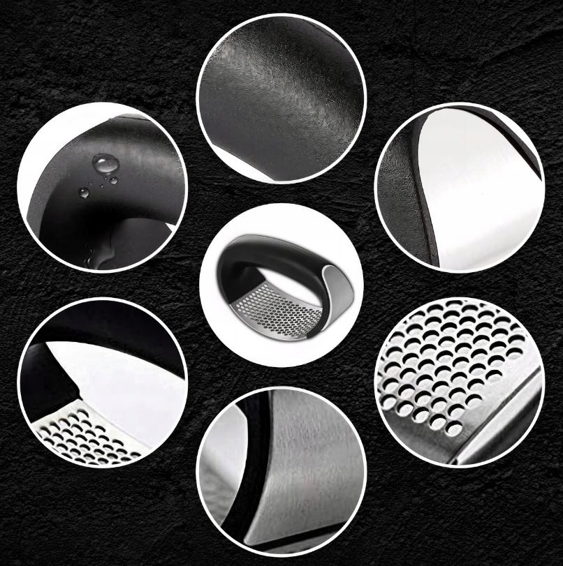 WYCISKACZ DO CZOSNKU PRASKA SIEKACZ WYCISKARKA RĘCZNA STALOWA ZGNIATACZ Marka inna