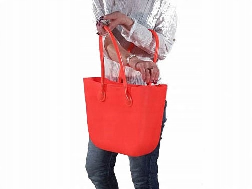 

O Torba Gumowa Hobo Torebka Jelly Shopper Bag Tgg