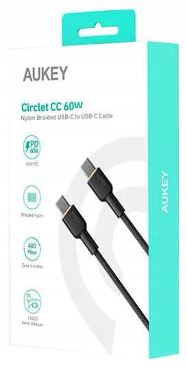 CB-NCC2 nylonowy kabel Usb C Usb C 1.8m 3A 60W Pd 20V