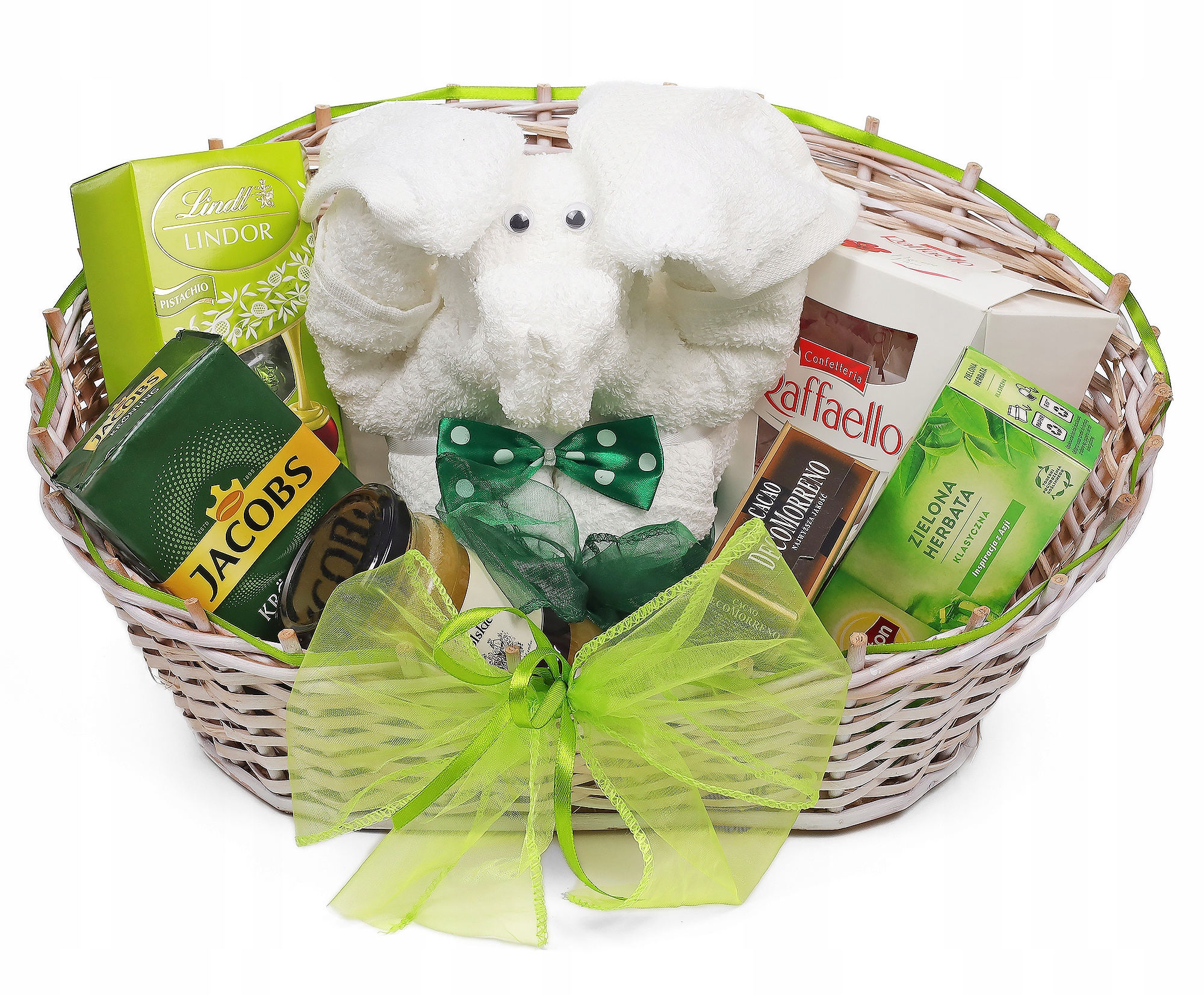 Levně Sada dárkových košů Sladkosti Káva Čaj Slon