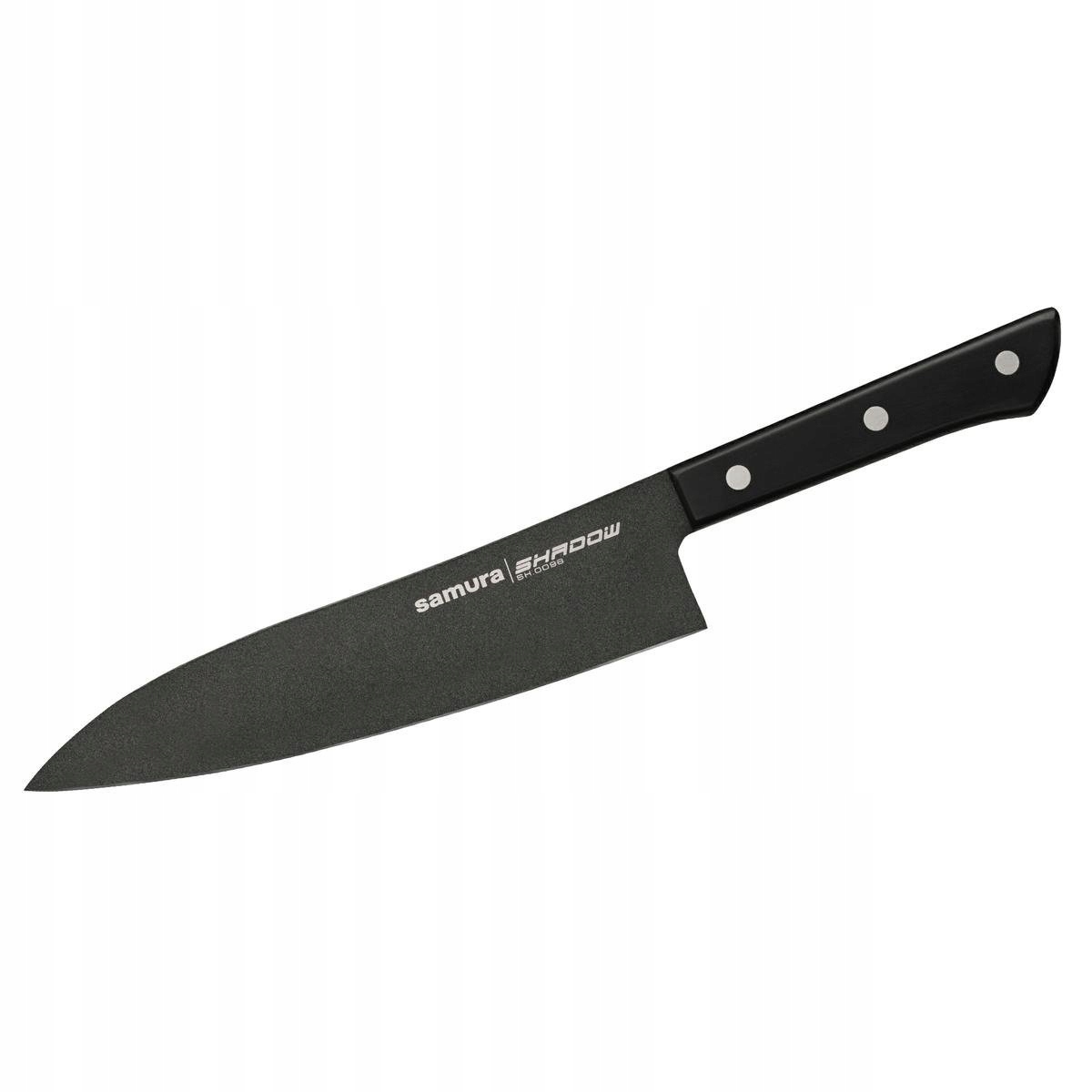 Samura Shadow SH-0096 Grand Santoku 197 mm AUS-8 černá povrchová úprava