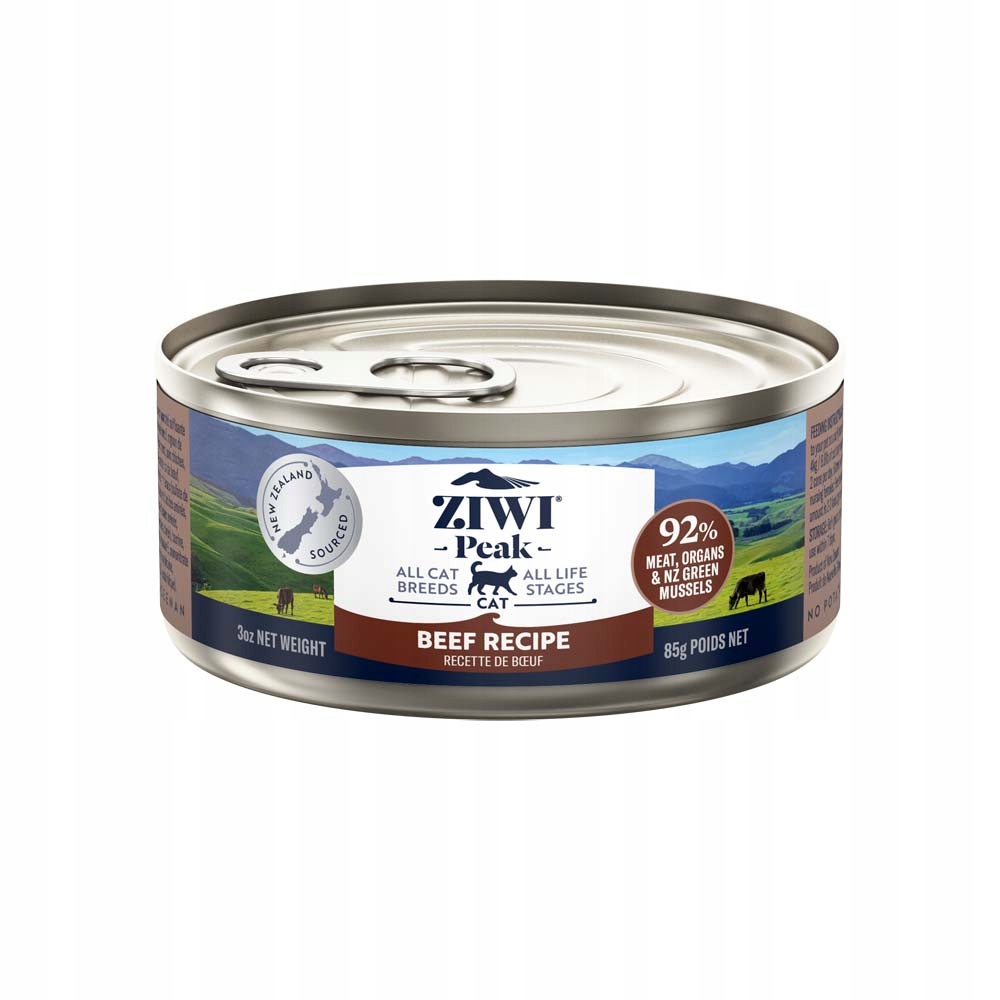 Levně Ziwi Peak Hovězí maso Krmivo Vlhké pro kočky 85 g Sada 24 ks