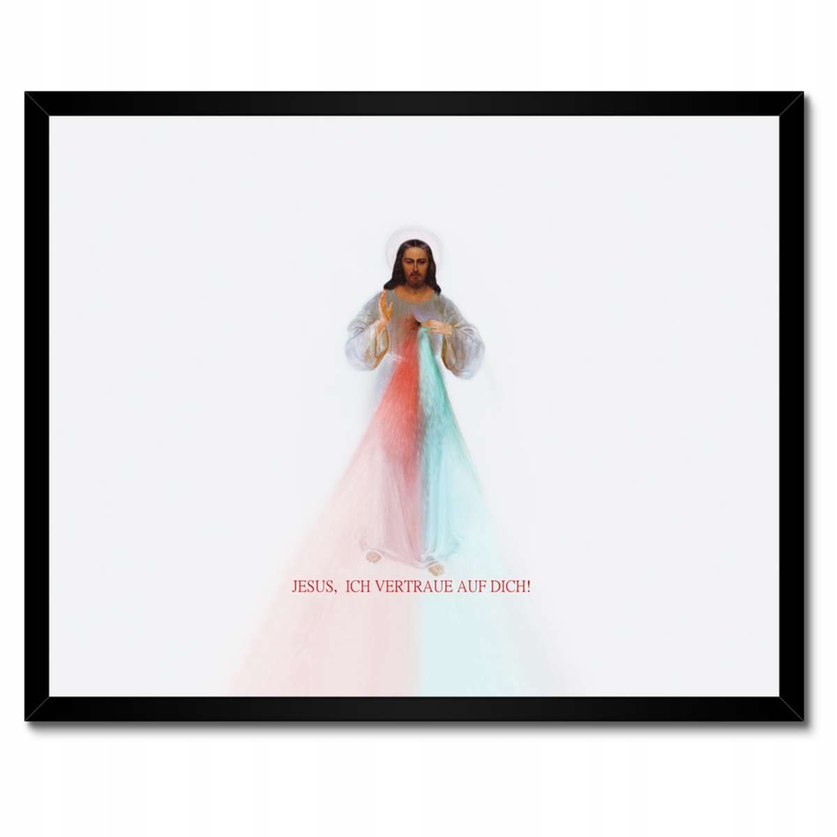 Plakáty v rámu 50x40 Jesus Ich vertraue Dich
