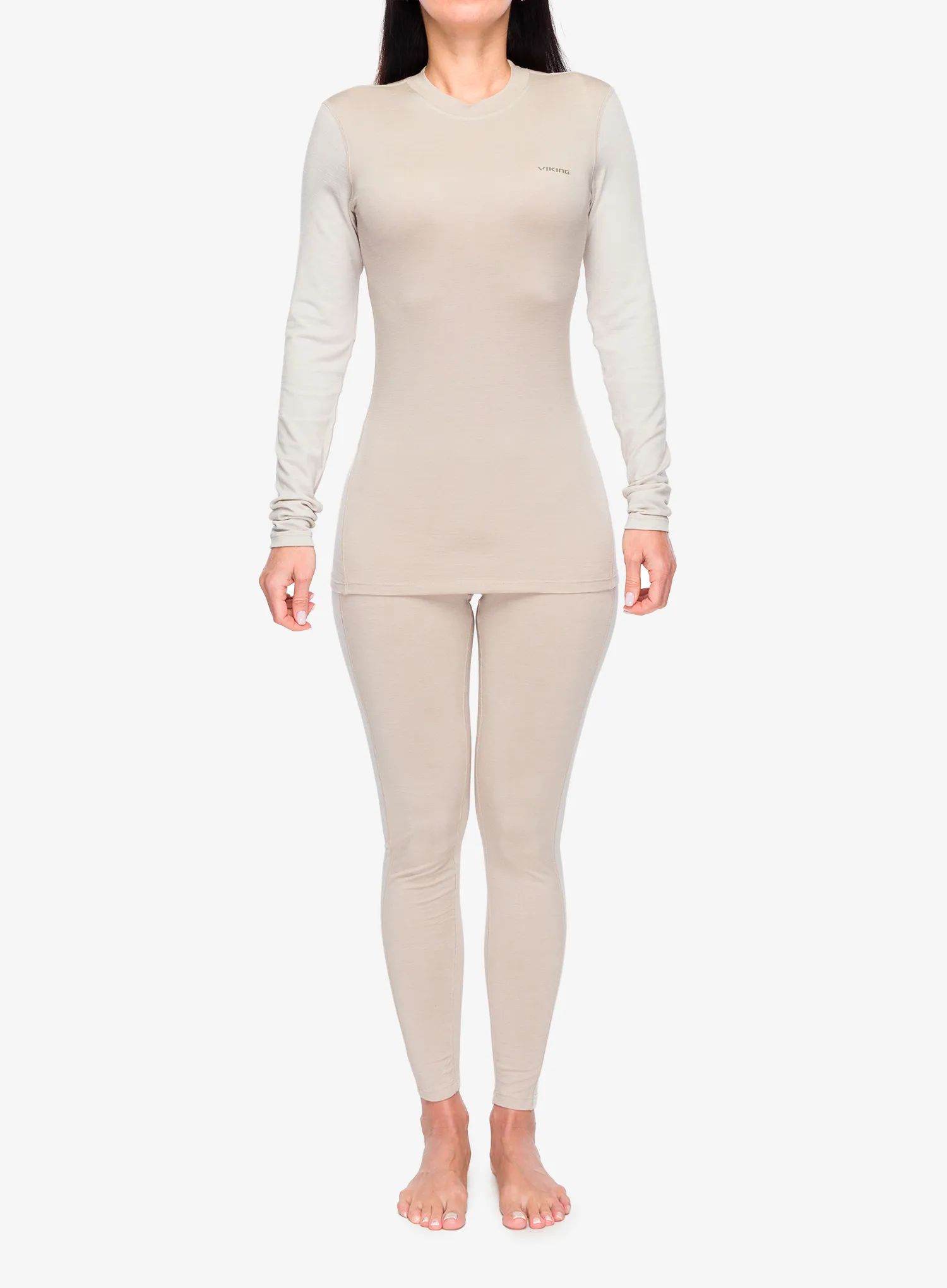 Dámské termoaktivní spodní prádlo Viking Base Layer Novena Set béžová M