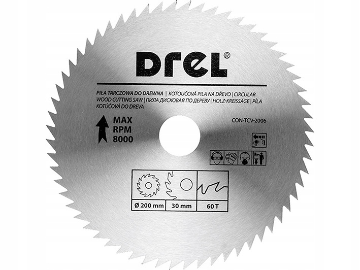 

Tarcza Piła Tarczowa Do Pilarki 200 x 30 mm 60T