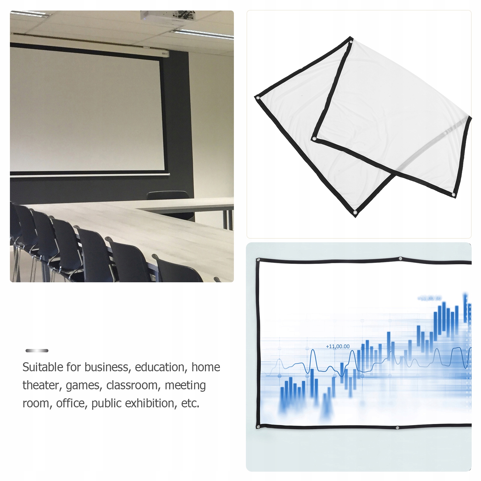 Przenośny projektor z ekranem projekcyjnym Typ inny