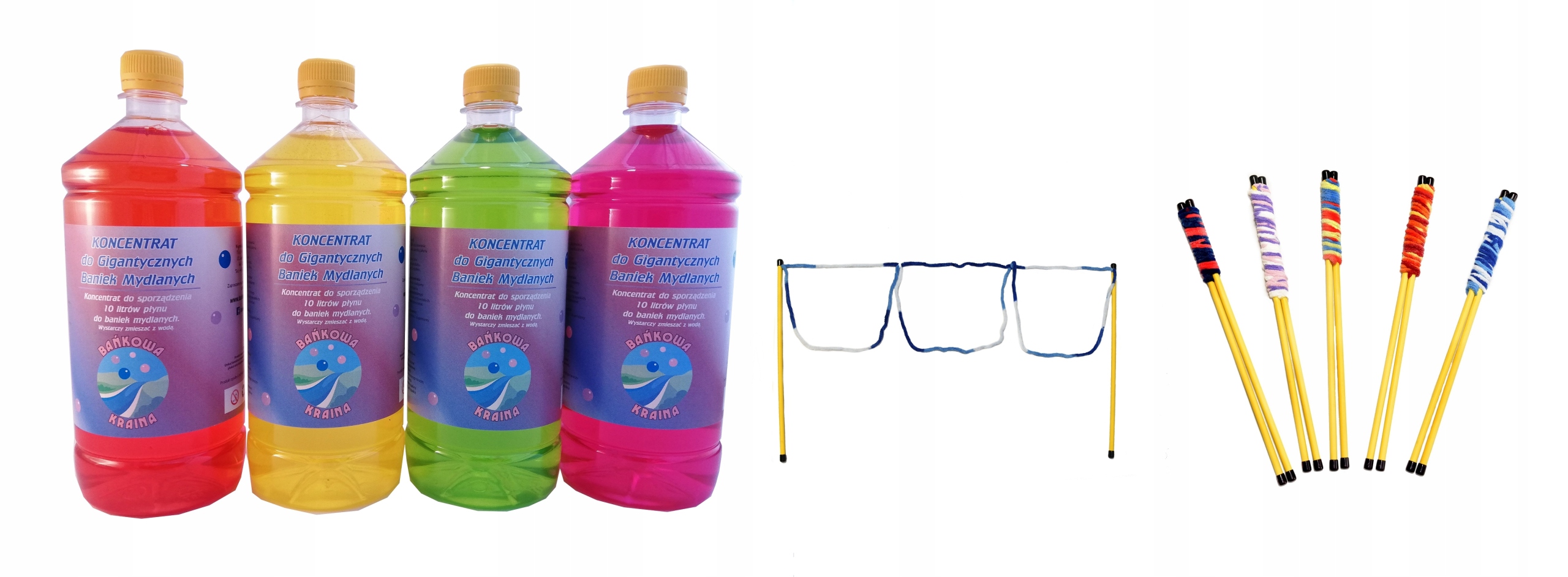 Płyn do baniek mydlanych , duże bańki 20 litrów + kijki gratis