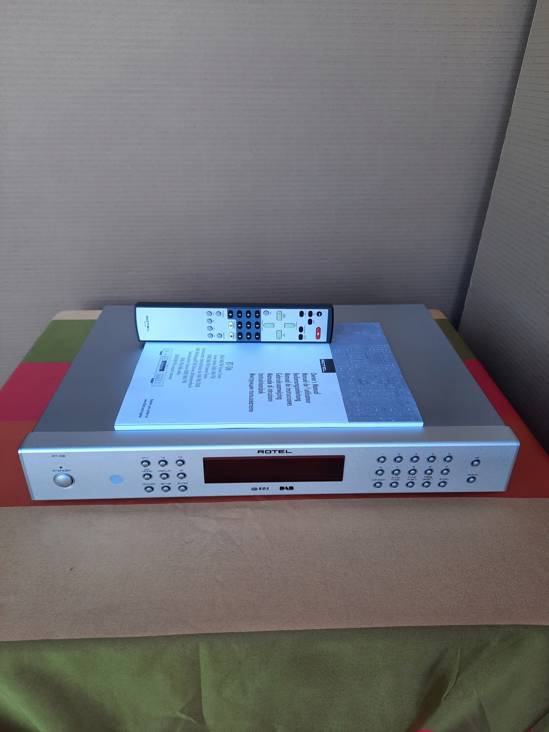 Tuner radiowy cyfrowy Rotel rt06 srebrny • Opinie - Allegro