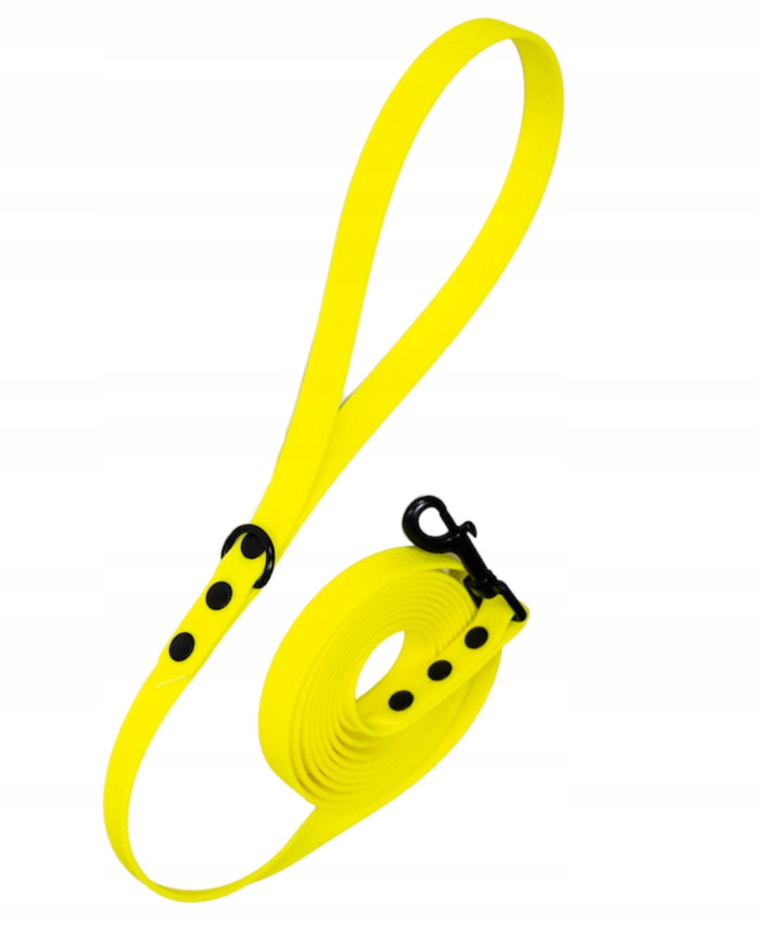 odolné vodítko pro výcvik psů 5 m černé kování žluté