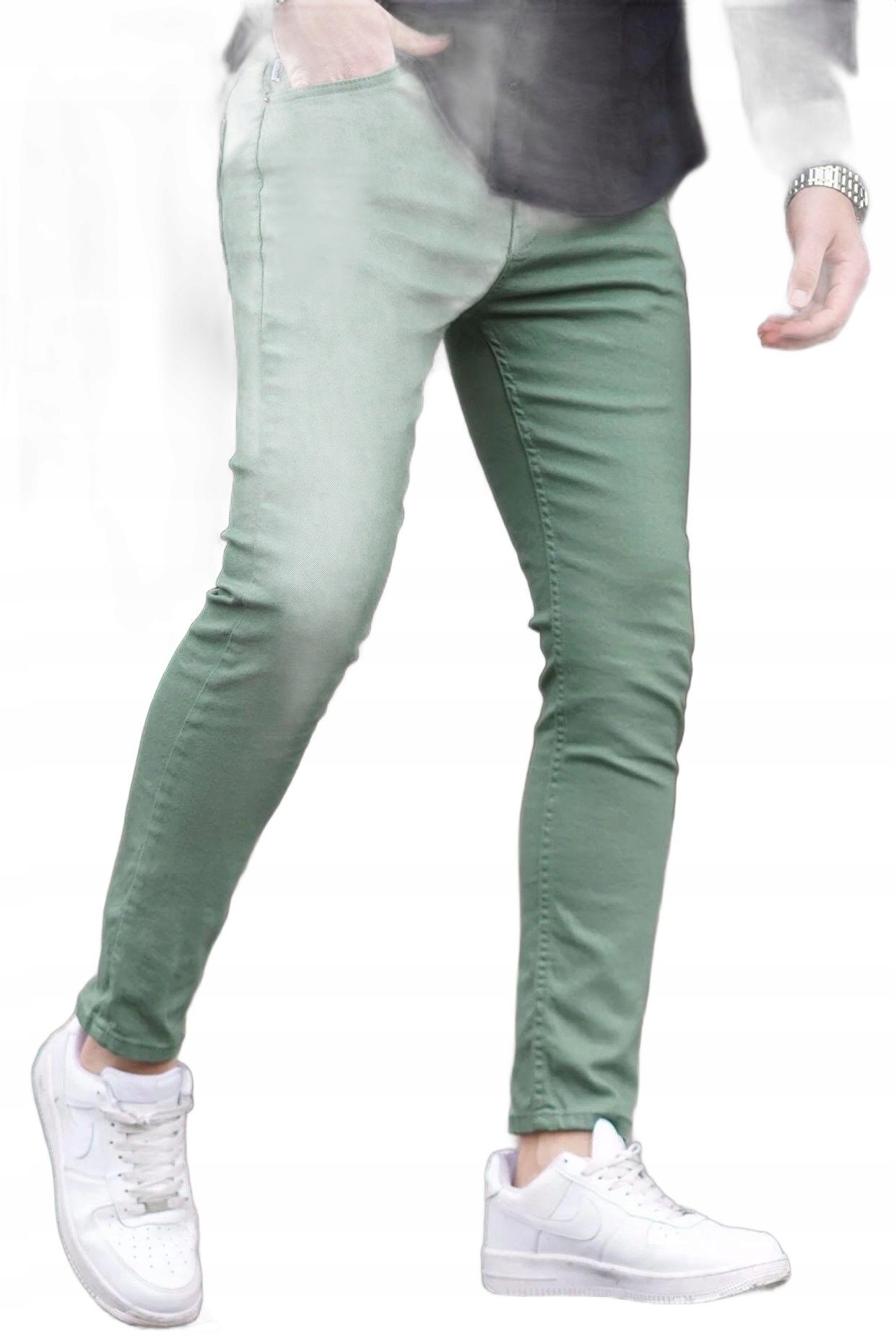 Madmext Pánské Kalhoty Casual S Trubičkami Zelené Pro Každodenní Nošení 33 5DA