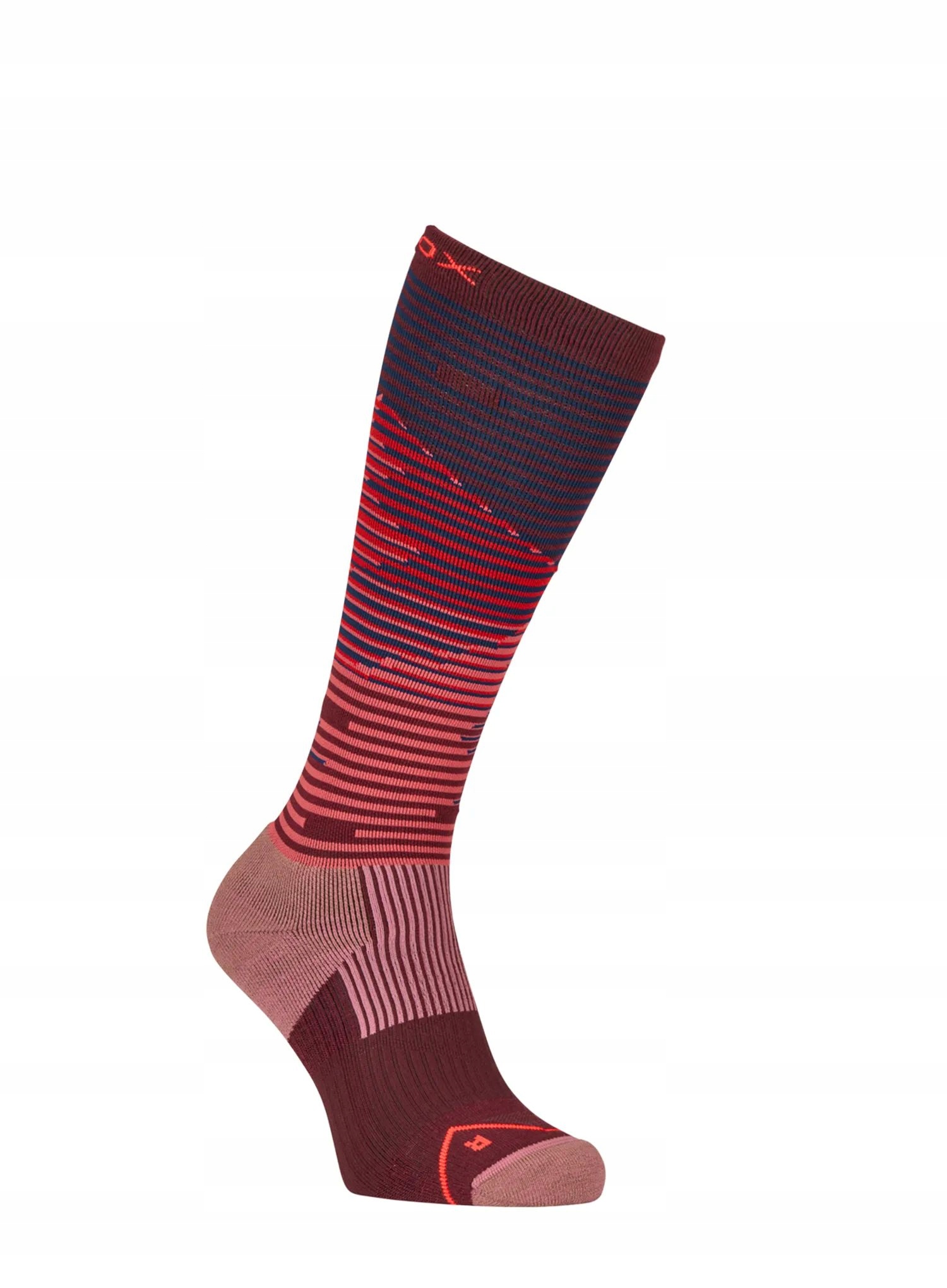 Ponožky trekové ponožky Ortovox All Mountain Long Socks vínové 39-41