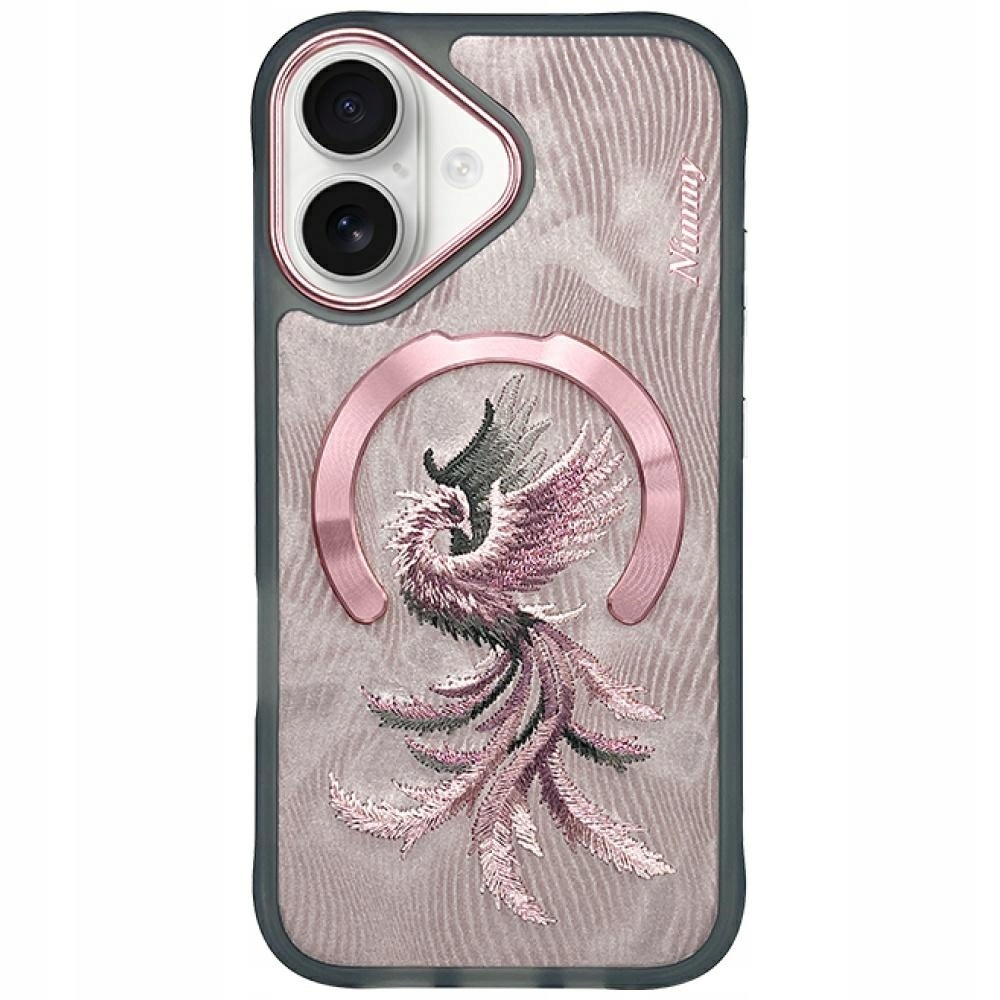 Pouzdro Nimmy Magnetic Fantasy Animal MagSafe pro iPhone 16 růžově zlaté