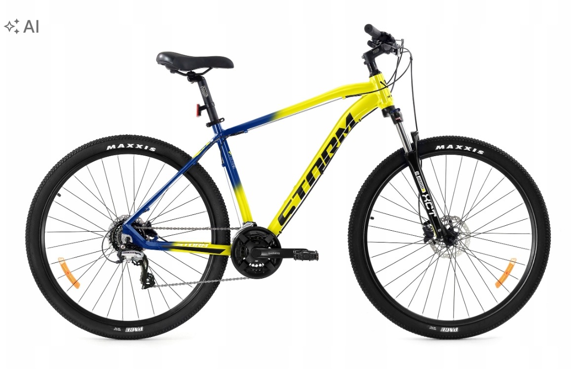 Rower 29" Mtb Storm Shark 3.0 19" hamulce hydr. Amt żółto-czarny