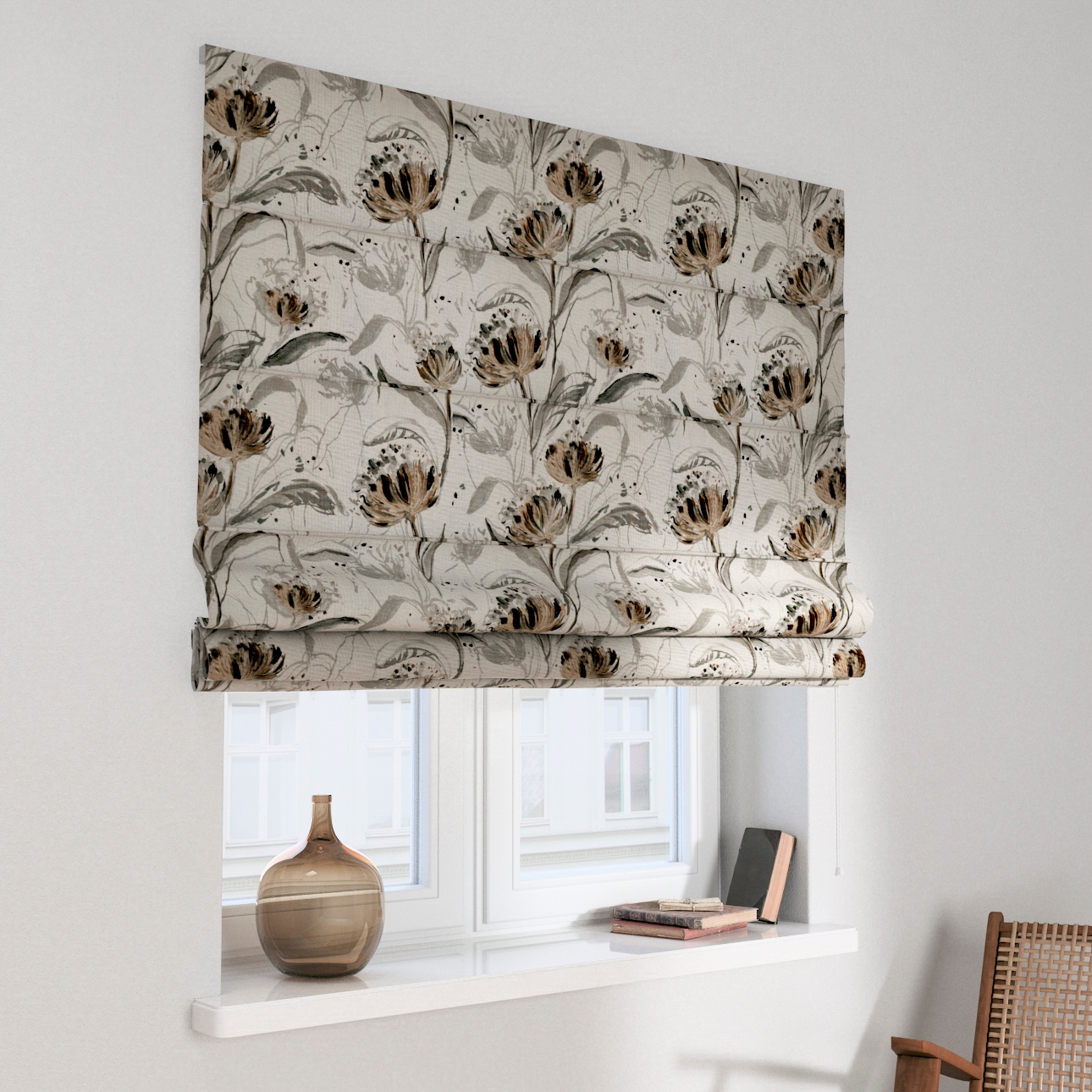 Hotová římská roleta Capri 120 x 160 cm černá