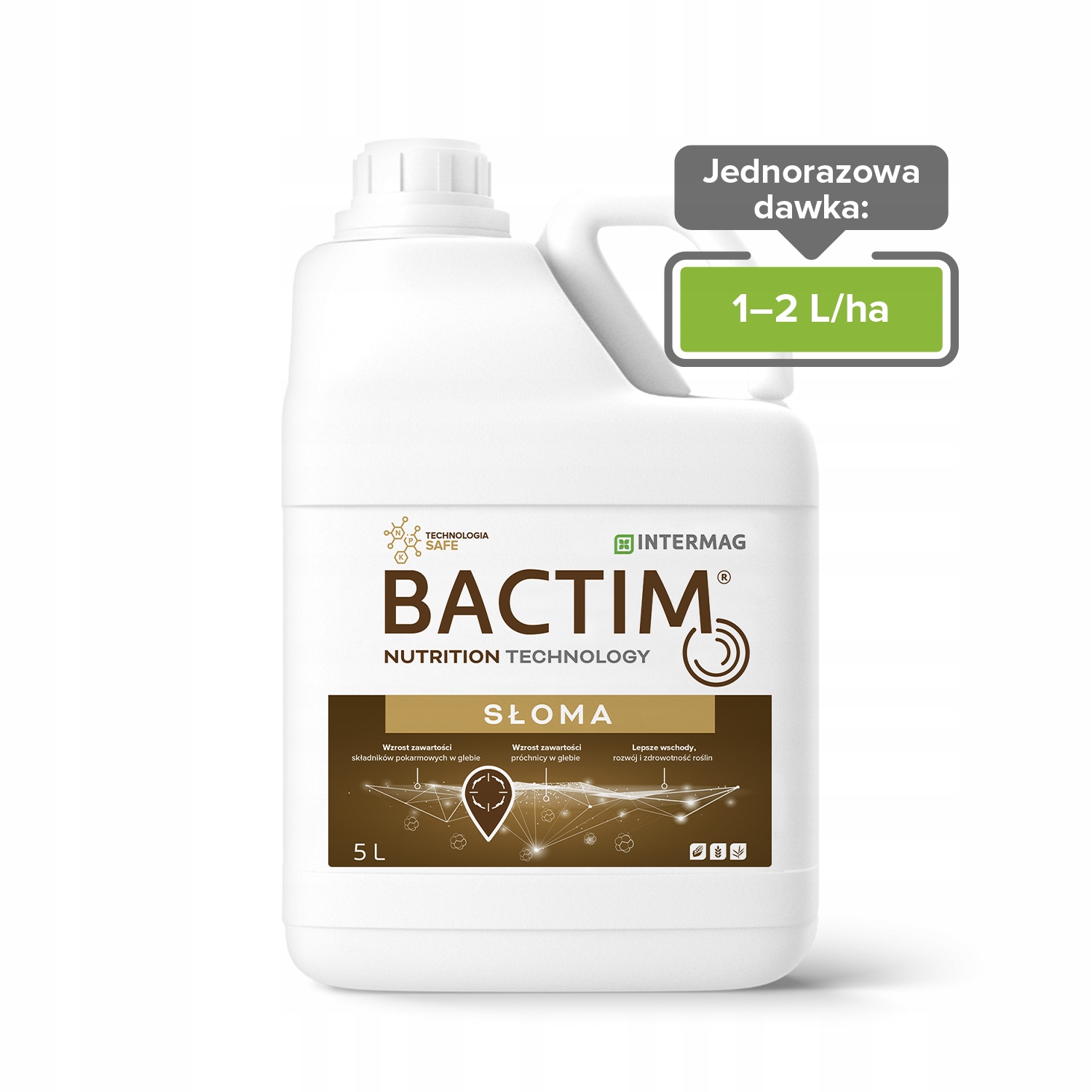 Bactim Słoma Safe Npk Intermag rozkład słomy resztek pożniwnych 5L