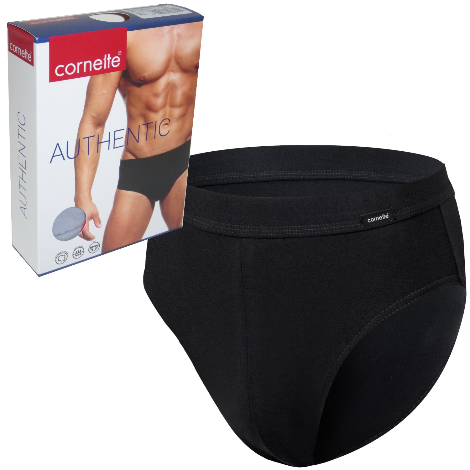

Cornette slipy Authentic 221 klasyczne czarne XXL