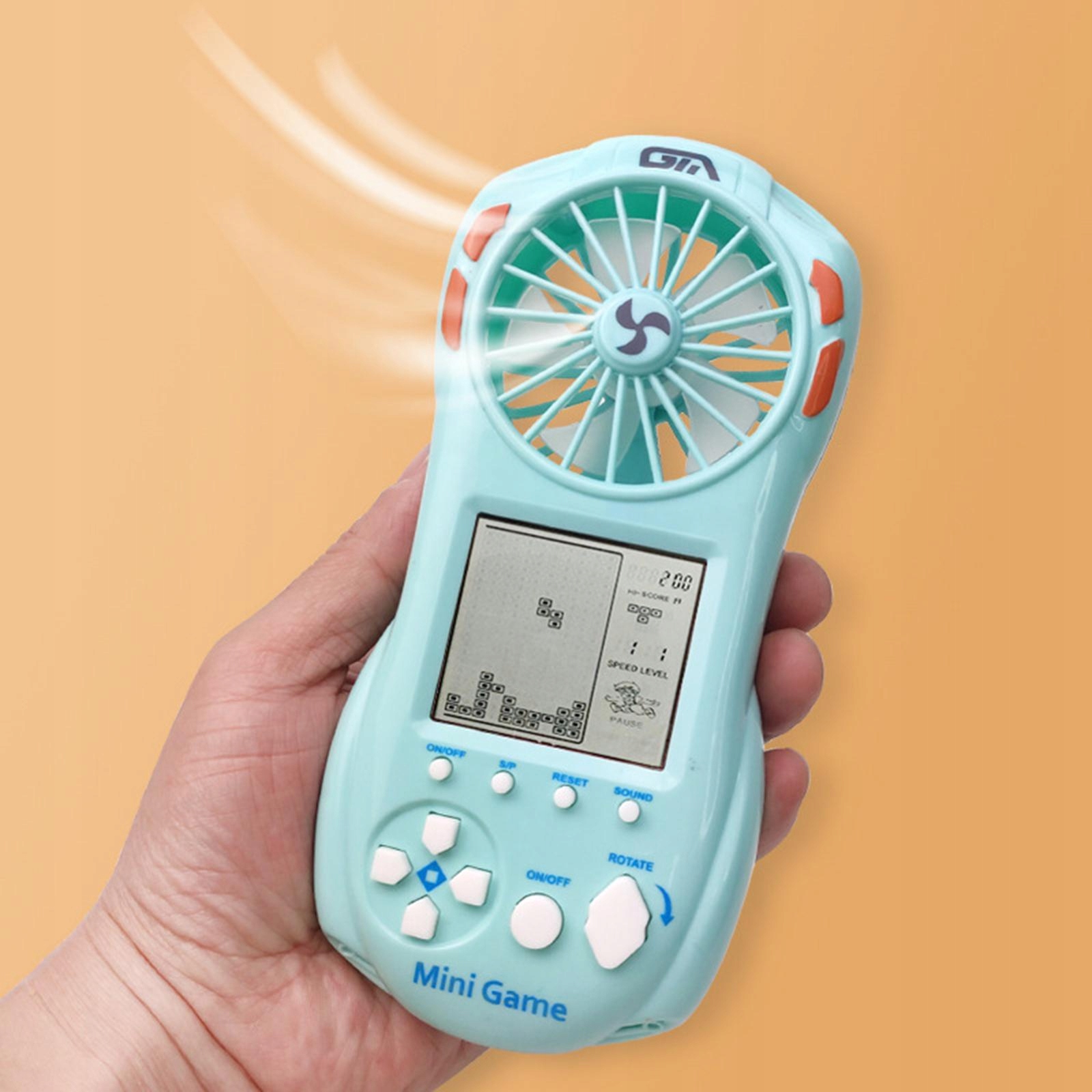 Electronic Game Console with Small Fan Handheld Model Przenośna zabawka edukacyjna dla dzieci dla