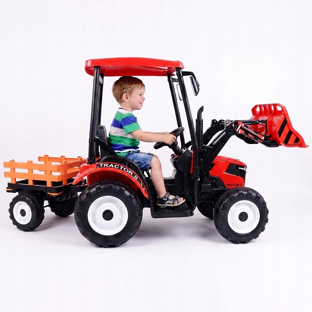 Olbrzymi Traktor Na Akumulator Z Przyczepą 24 V, 400W, PILOT/JS-3158B-24V