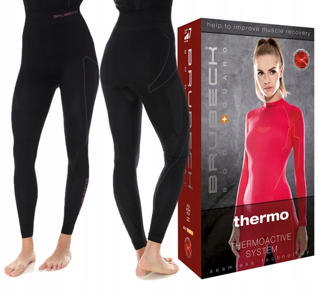 Dámské kalhoty Brubeck Thermo LE1187W černá/růžová M
