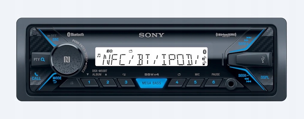 Sony DSX-M55BT Rádio MP3 Usb Bluetooth pre lodnú jachtu, plachetnicu, motorové člny