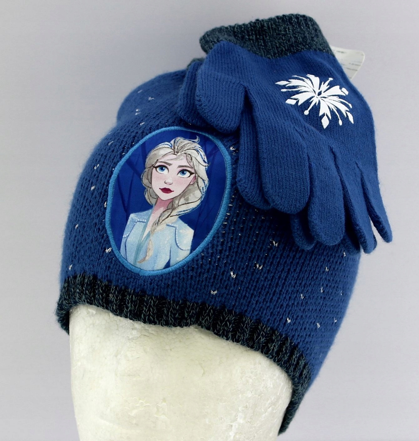 DISNEY Frozen Kraina Lodu Czapka Zimowa Rękawiczki Rozmiar (new) 56 (51 - 56 cm)