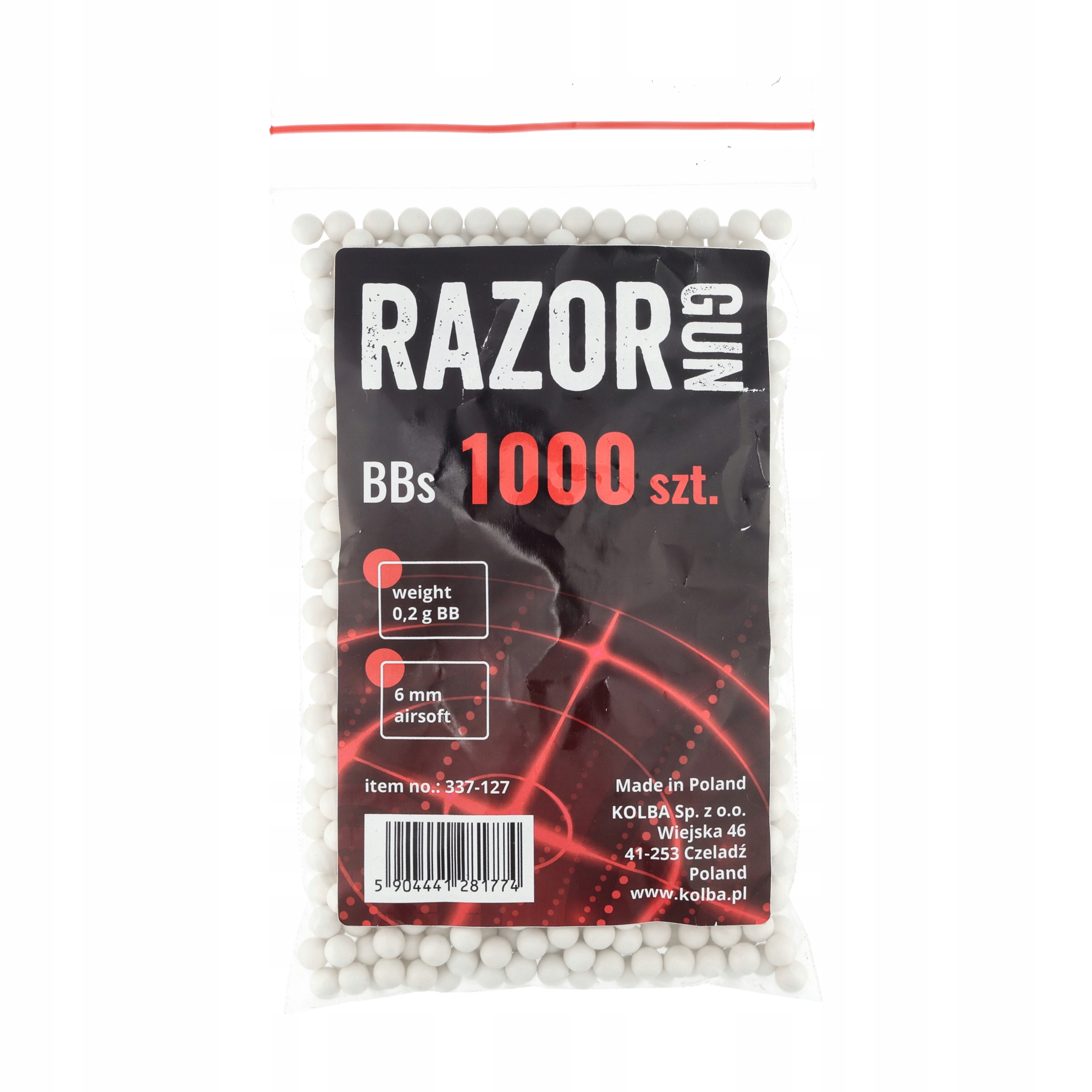 Kulki Asg RazorGun 0,20 g 6 mm (1000 szt.)