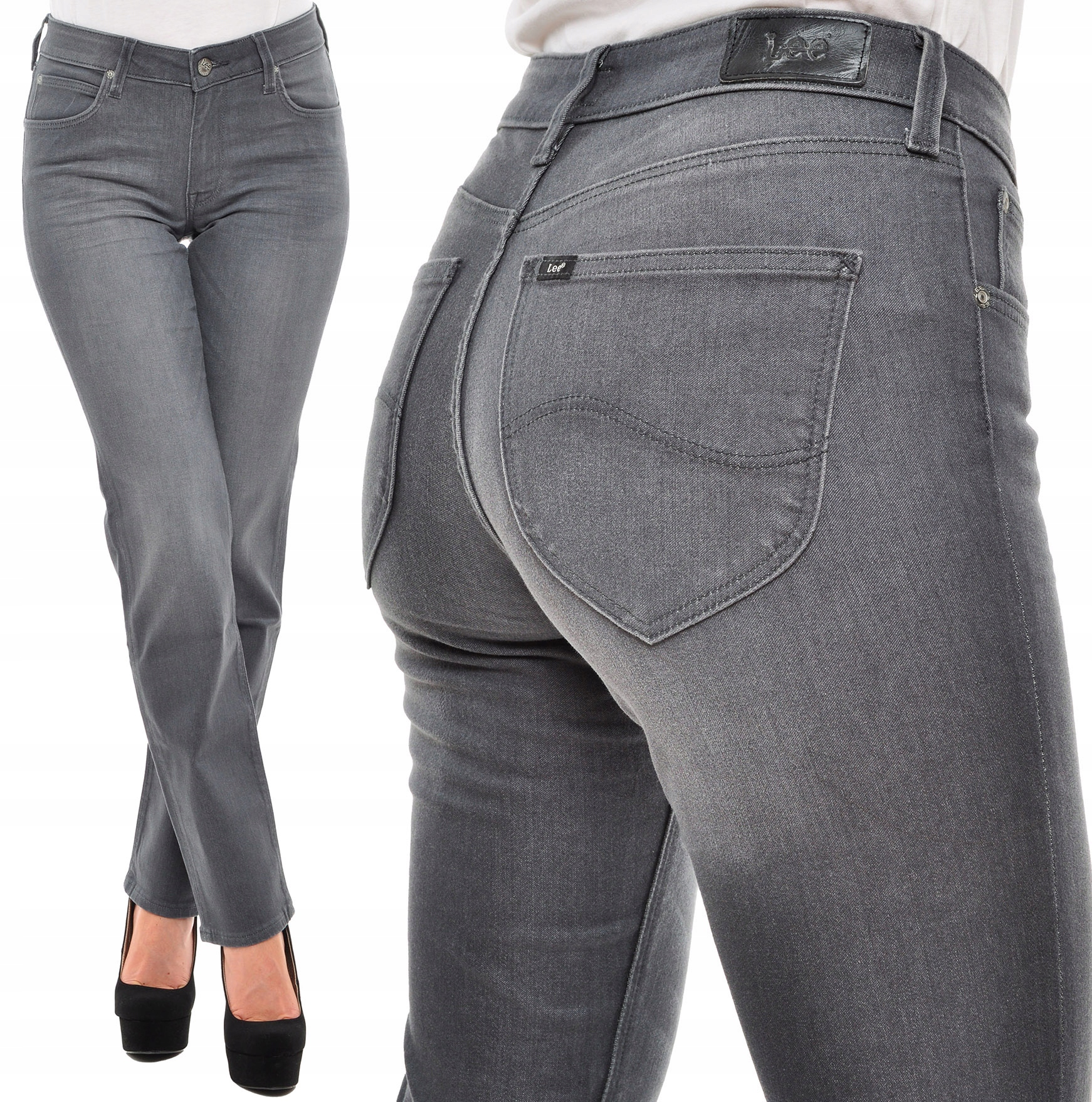

Lee spodnie Regular grey Marion Straight W27 L31