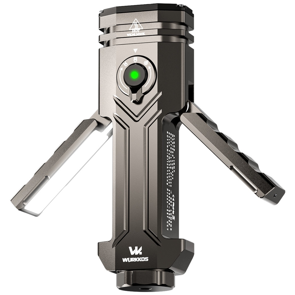 Wurkkos HD02 Latarka Led 3200lm Uv 365nm Laser Zielony Usb-c Magnes
