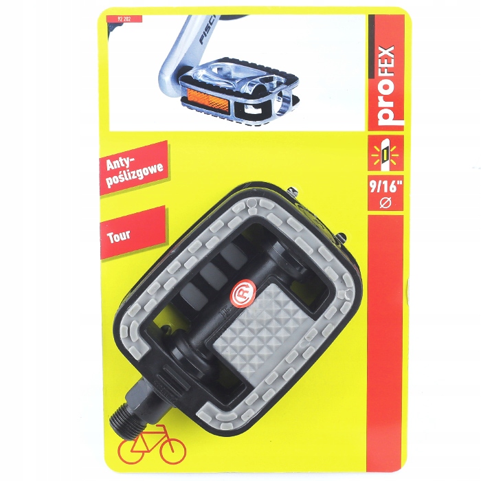 Pedały rowerowe, na rower - antypoślizgowe PROFex Model 92202
