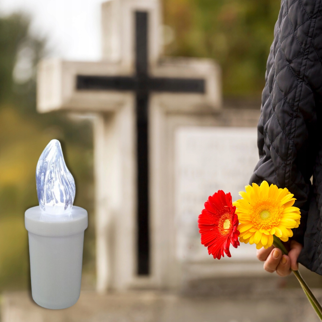 WKŁADY LED DO ZNICZY ZNICZA 12 SZT LEDOWE BATERIE Typ led