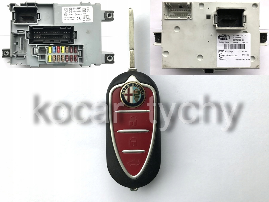 Kluczyk Alfa Mito Scyzoryk z pilotem Kodowanie