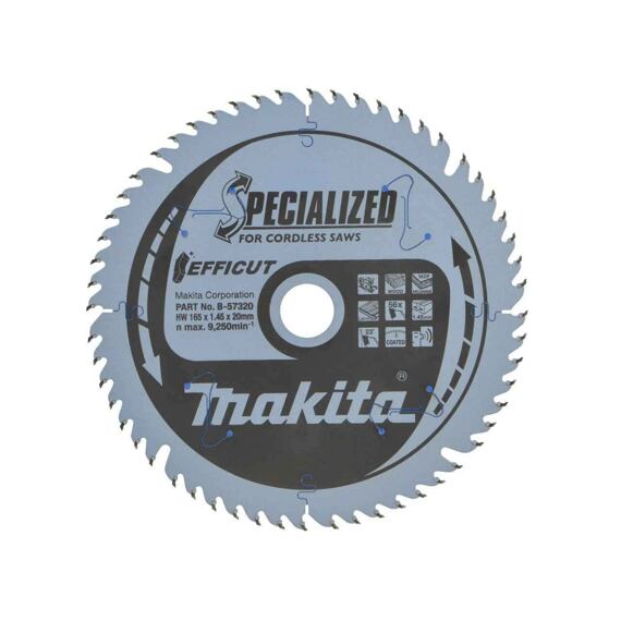 Makita B-57336 pilový kotouč Efficut 165*20mm 56Z vhodný pro aku pily (old=