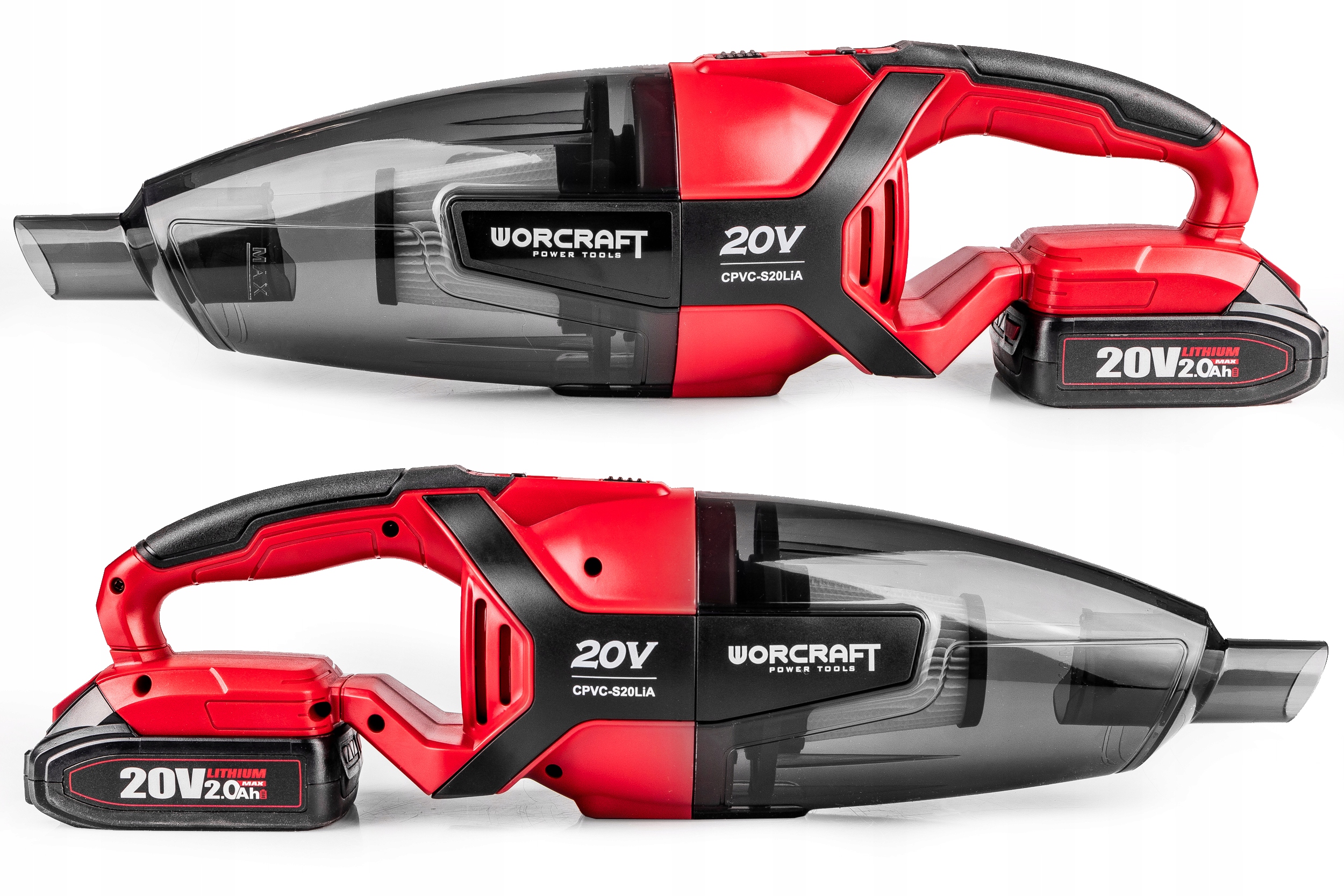 ODKURZACZ SAMOCHODOWY DOMOWY BEZPRZEWODOWY RĘCZNY HEPA BEZWORKOWY+2xAKU 2.0 Model CPVC-S20LIA