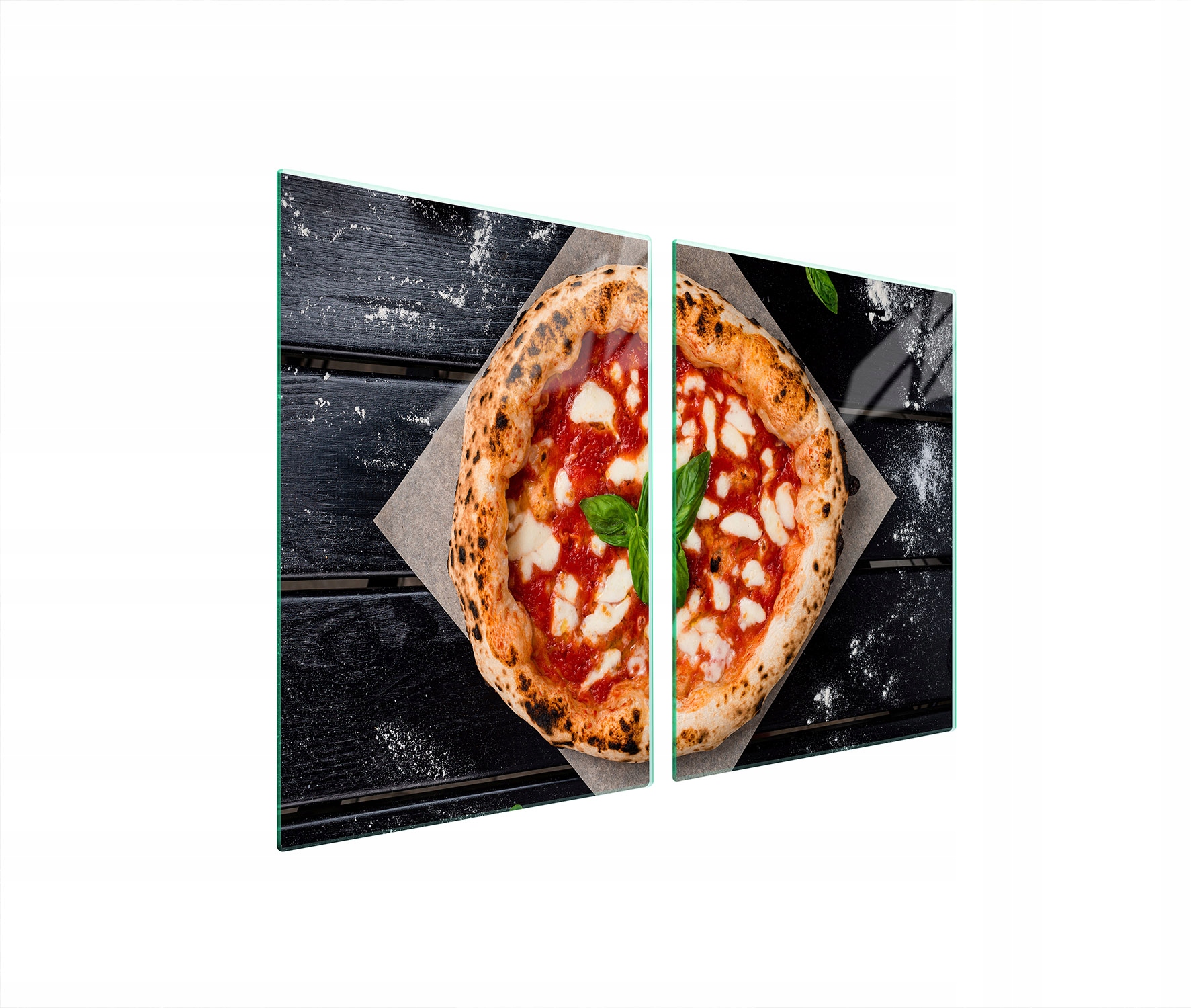 Ochranná Skleněná Deska Do Kuchyně 2x45x52 Pizza Tvrzené Sklo