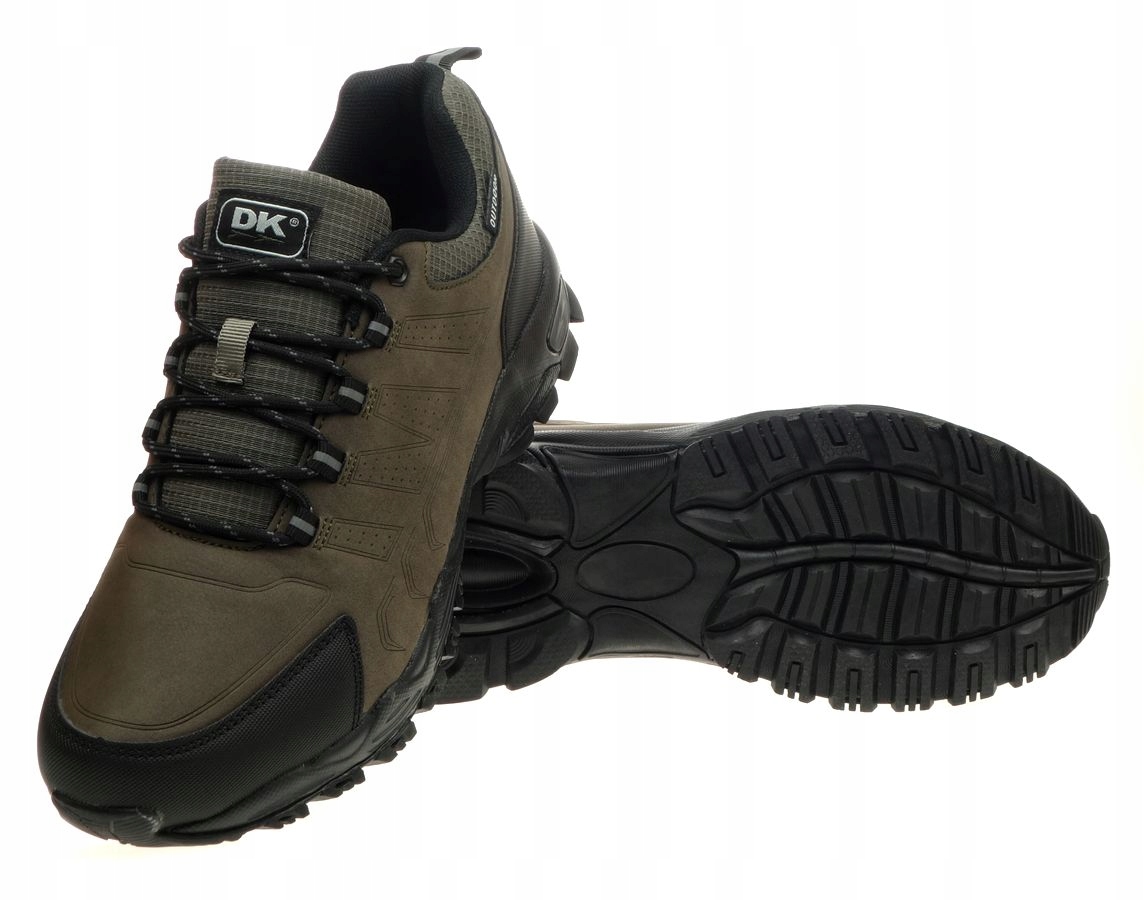 Buty Trekkingowe DK NEBUL Półbuty Lekkie Taktyczne OUTDOOR Khaki 46 Materiał zewnętrzny skóra ekologiczna