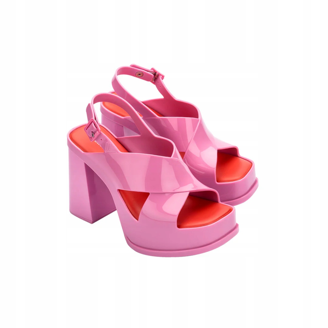 Melissa Taneční podpatek Ad Pink/Red Dámské sandály na podpatku Růžové 39