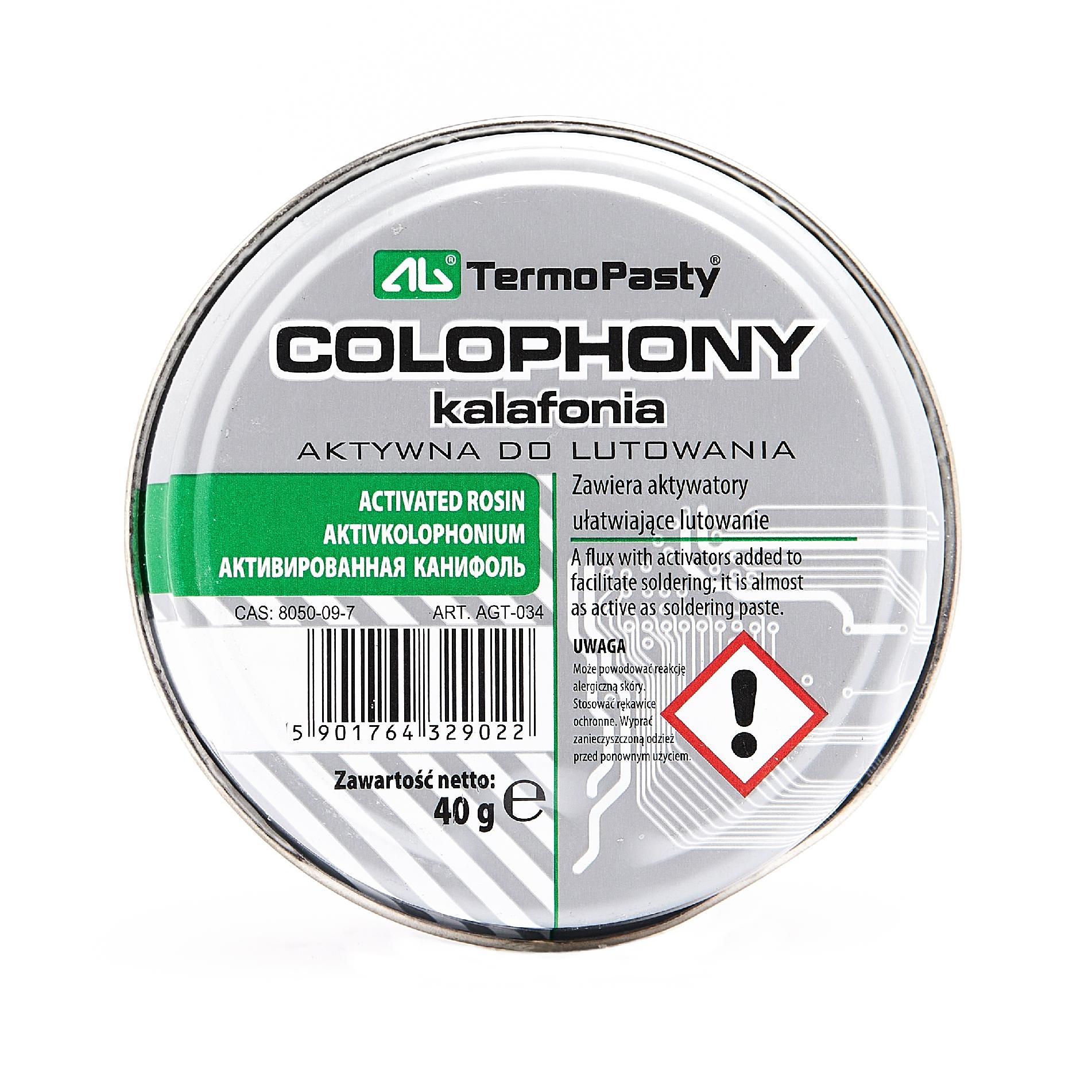 

Kalafonia aktywna do lutowania 40g