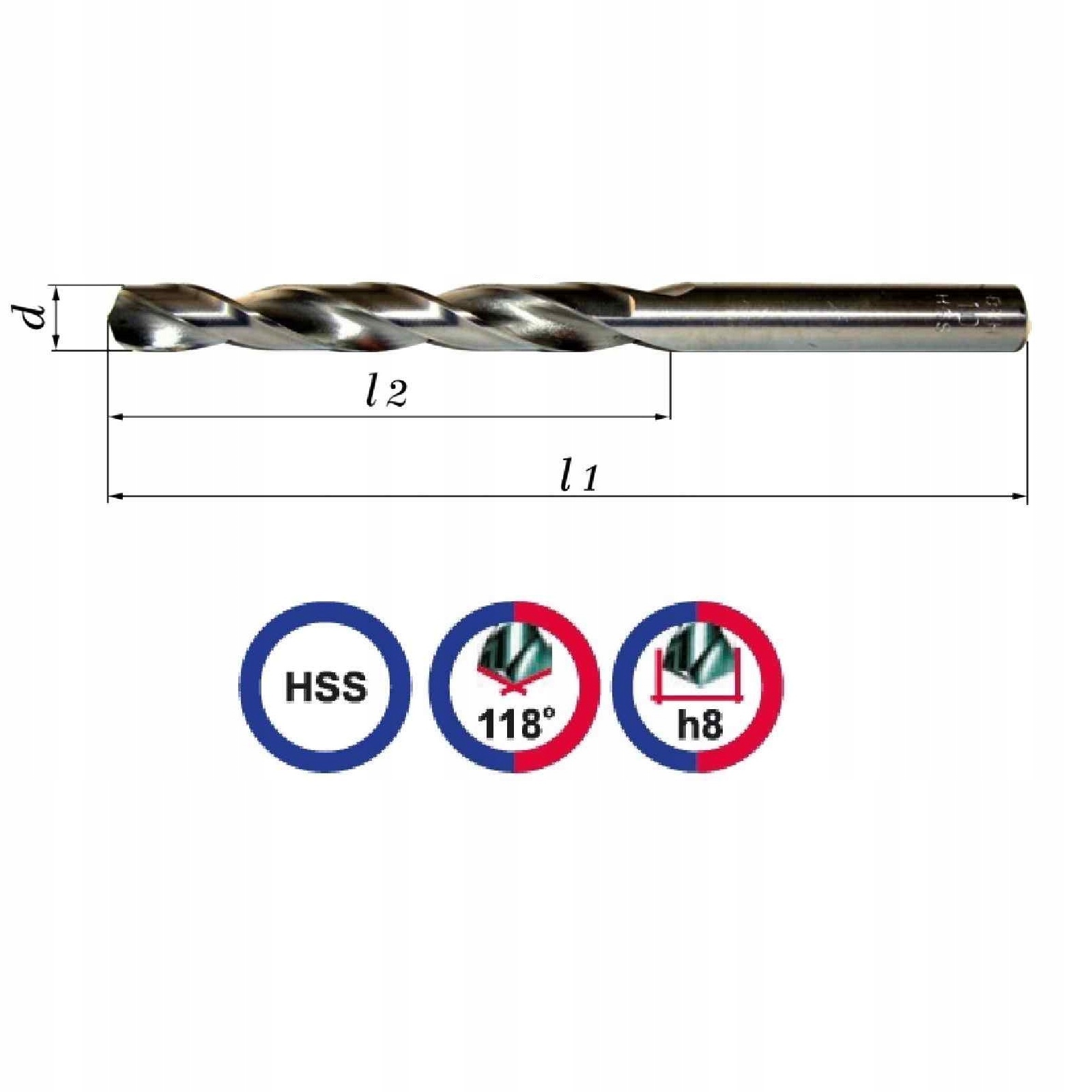 

Wiertło szlifowane 6,5mm Hss Wiertła Baildon