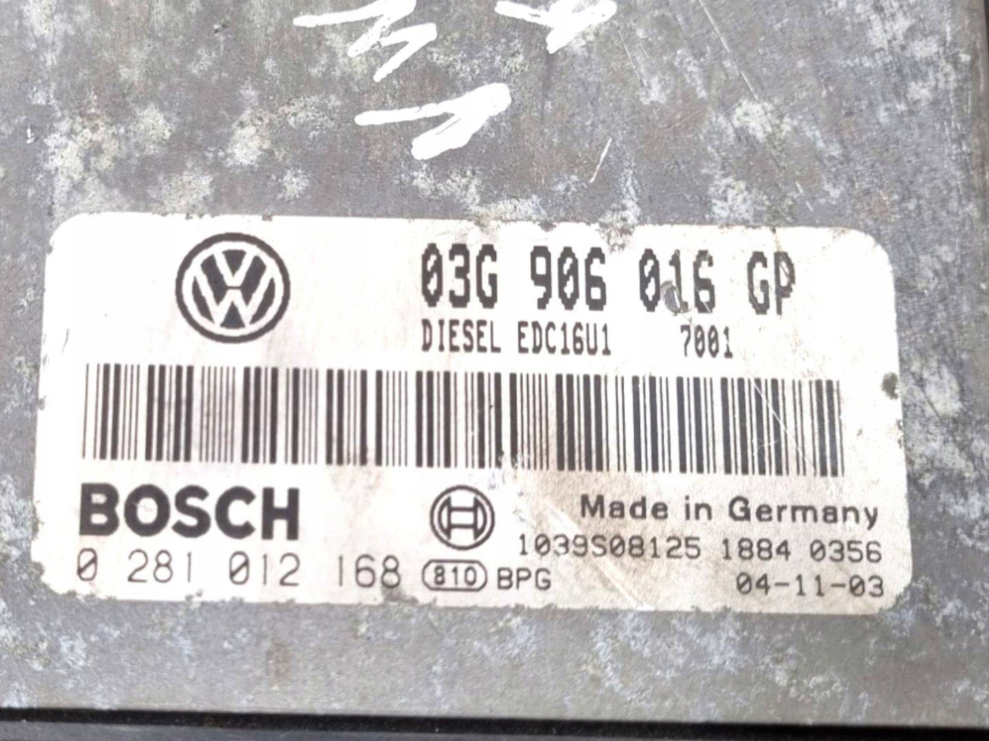 control unit of the engine Volkswagen Caddy 3 2004 03G906016GP