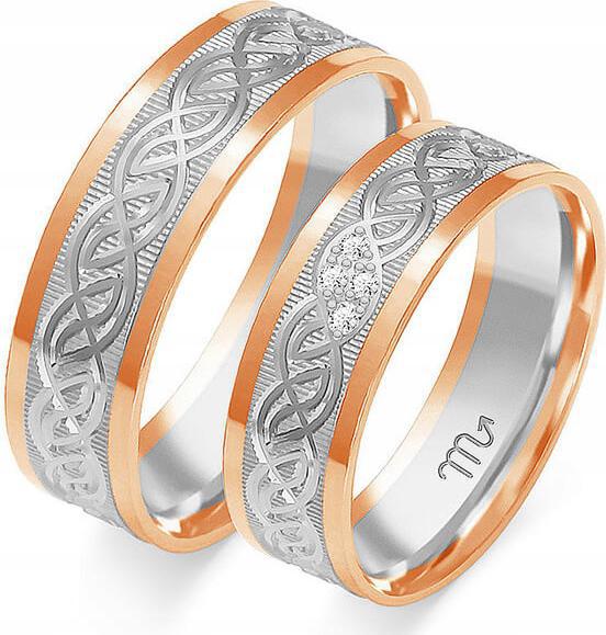 Zlatý snubní prsten pro pár 585, velikost 29 30 31, dámský snubní prsten pro ženy, velikost 14k