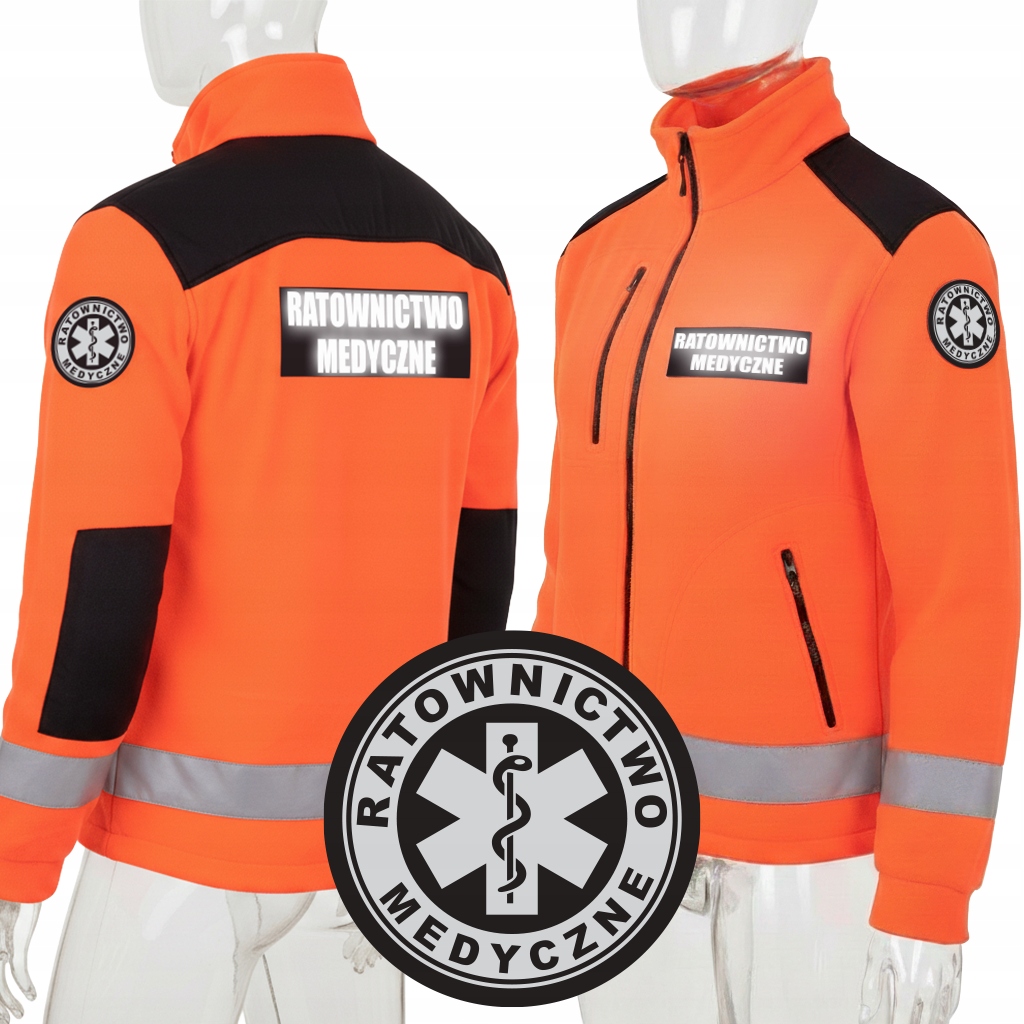 Polar Ratownictwo Medyczne Ratownik Medyczyny Fluo Odblask Bluza 2XL