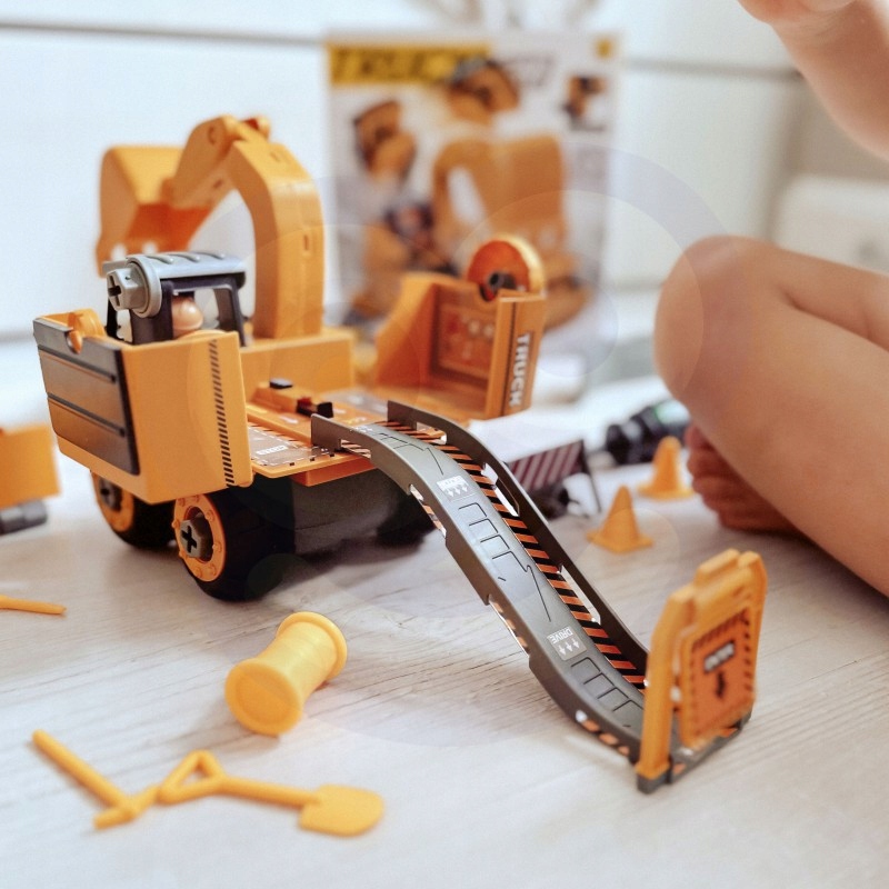 Wyskocznia Mega Plac Budowy 5w1 Zestaw XXL do Skręcania Wkrętarka Płeć chłopcy dziewczynki