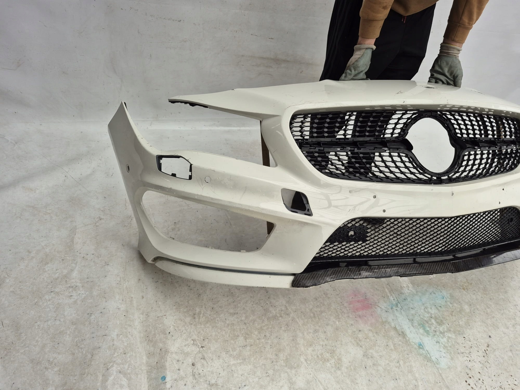 MERCEDES CLA W117 117 AMG bumper front front grill grid PDC SPR