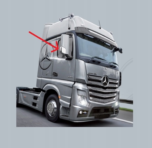 OBUDOWA POKRYWA LUSTRA MERCEDES ACTROS MP4 PRAWA Strona zabudowy prawa