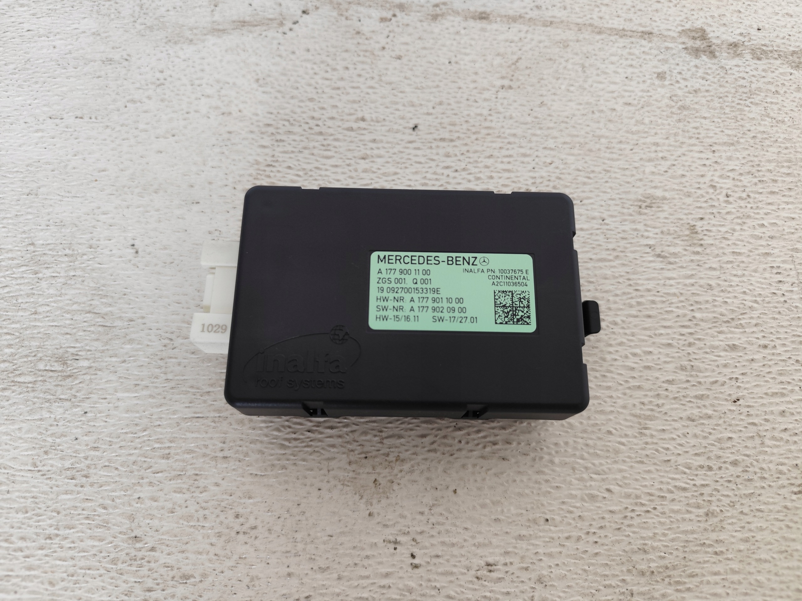 MERCEDES CLA W118 2019R Computer modul Bedienteil Schiebedach A1779001100
