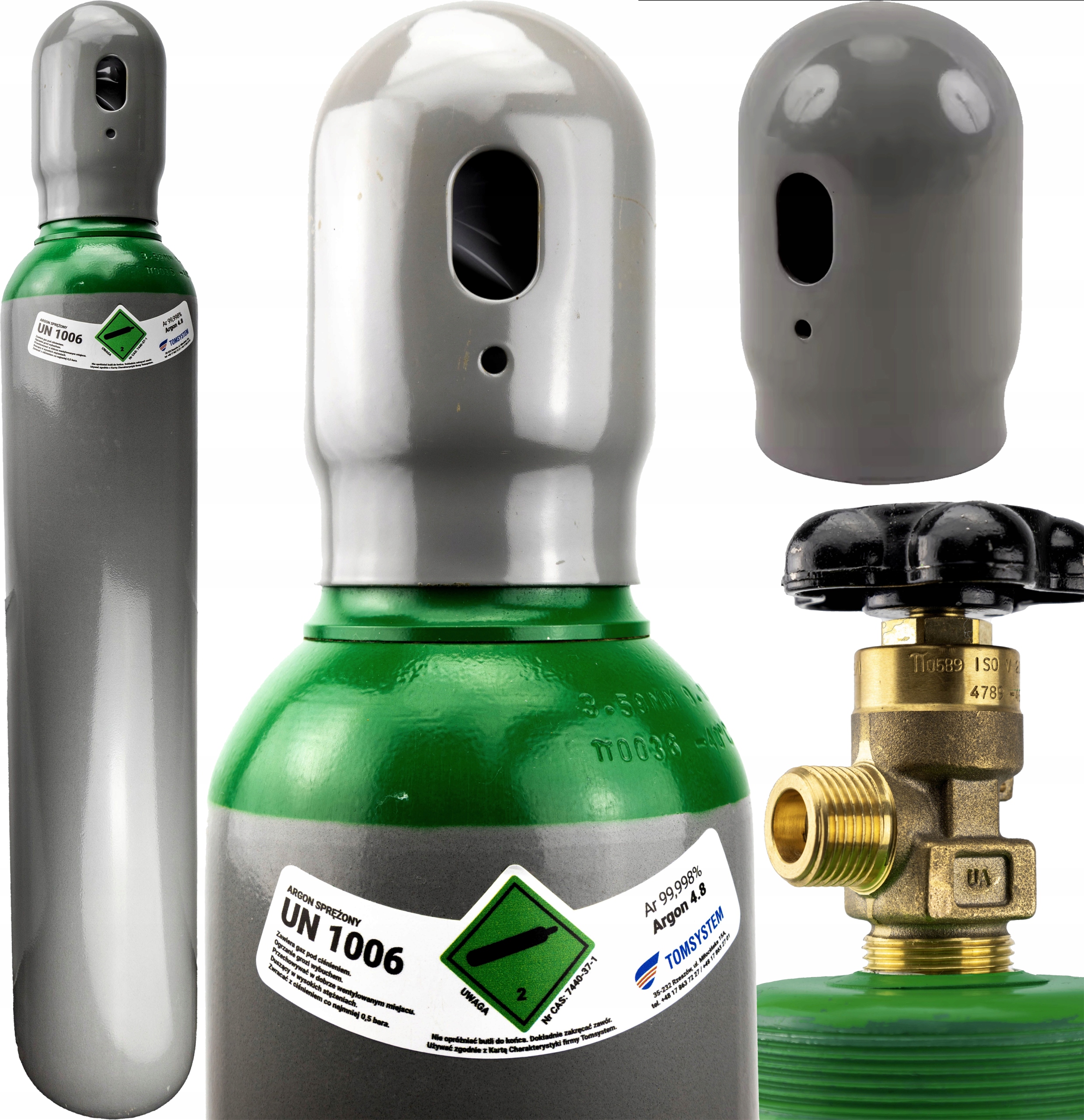 Svařovací Láhev Pro Mig/mag Tig Argon Ar 8 Litrů Legalizace Prázdná 150 Bar