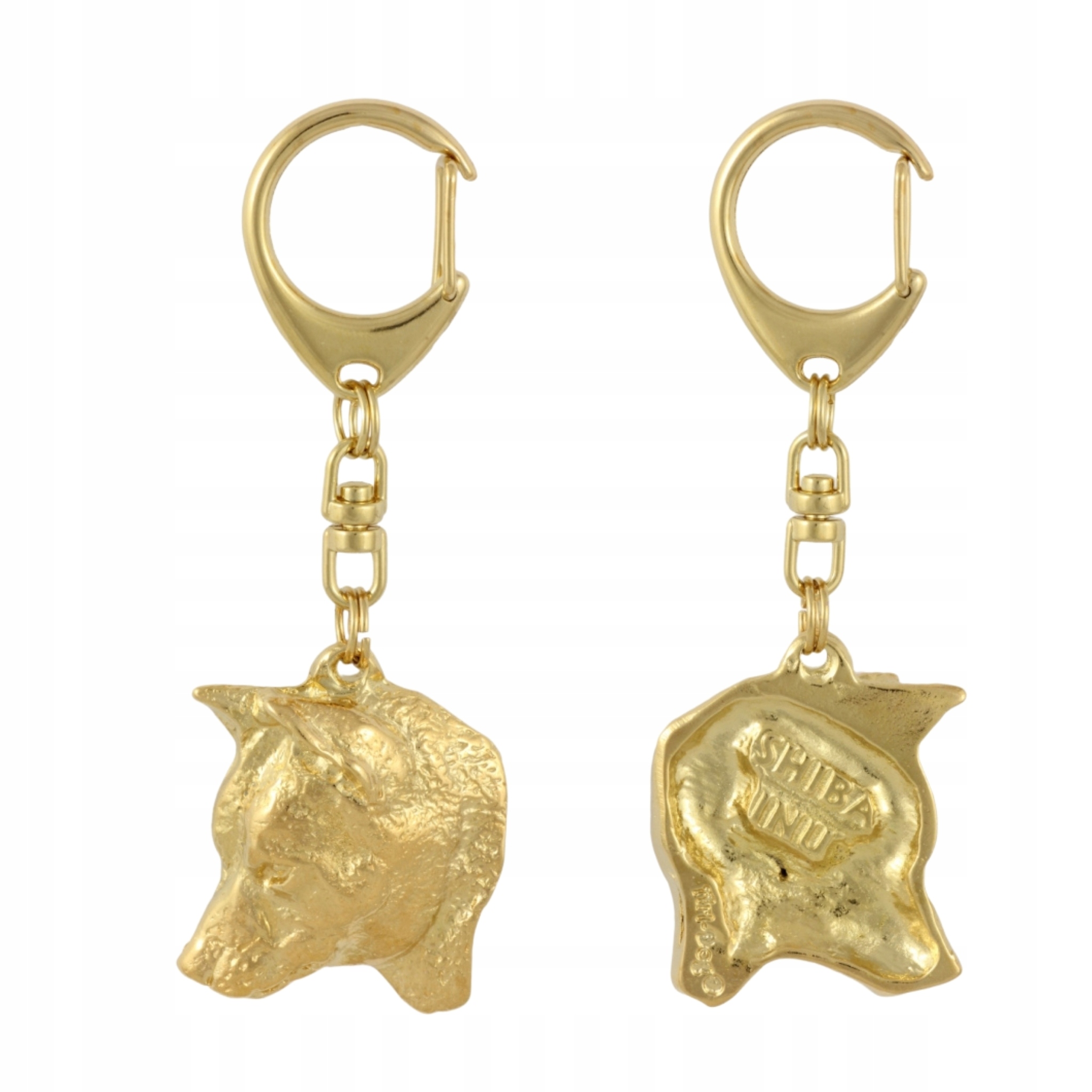 Shiba Inu – pozlacený přívěsek na klíče na klíče se psem, ozdoba kabelky, luxusní doplněk