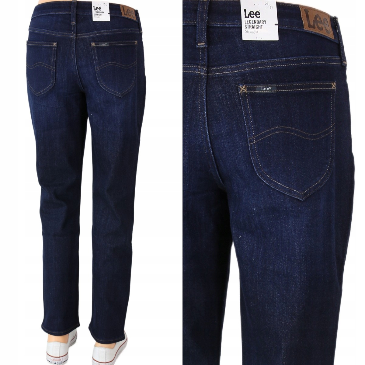 Lee Legendary Straight Jeansy Proste Spodnie "nightshade"_ W28 L31